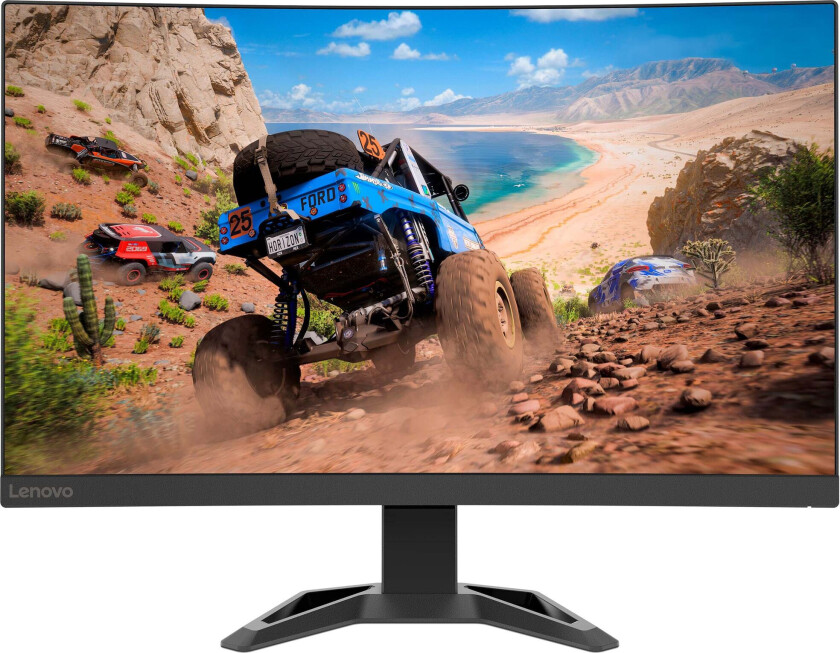 27" Lenovo G27qc-30 27 inch FHD Curved Gaming Monitor with EyeSafe (VA Panel 165Hz 1ms HDMI DP FreeSync™ Premium HDR10) - Tilt/Lift Stand - 1 ms - Skjerm