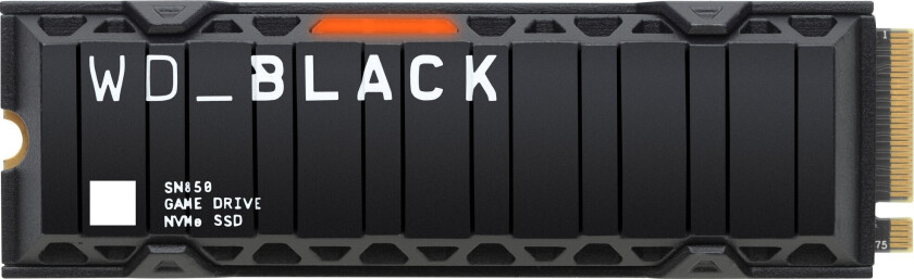 WD Black SN850 med kjøleribbe intern NVMe SSD (500 GB)