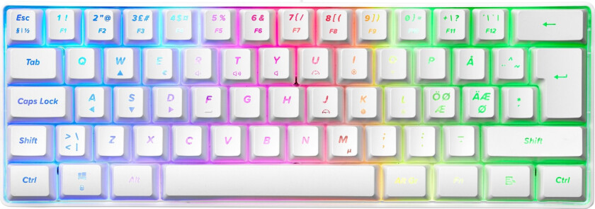 MX5 Mini gamingtastatur (hvit)