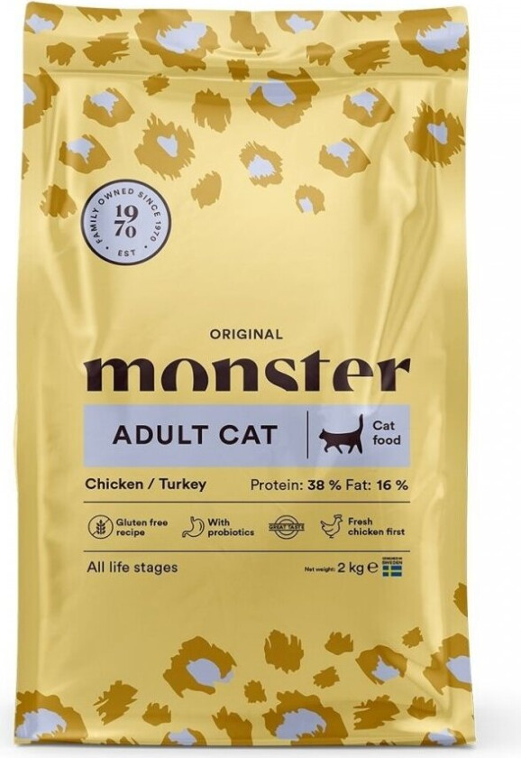 Monster Cat Adult Original Chicken & Turkey (2 kg)
