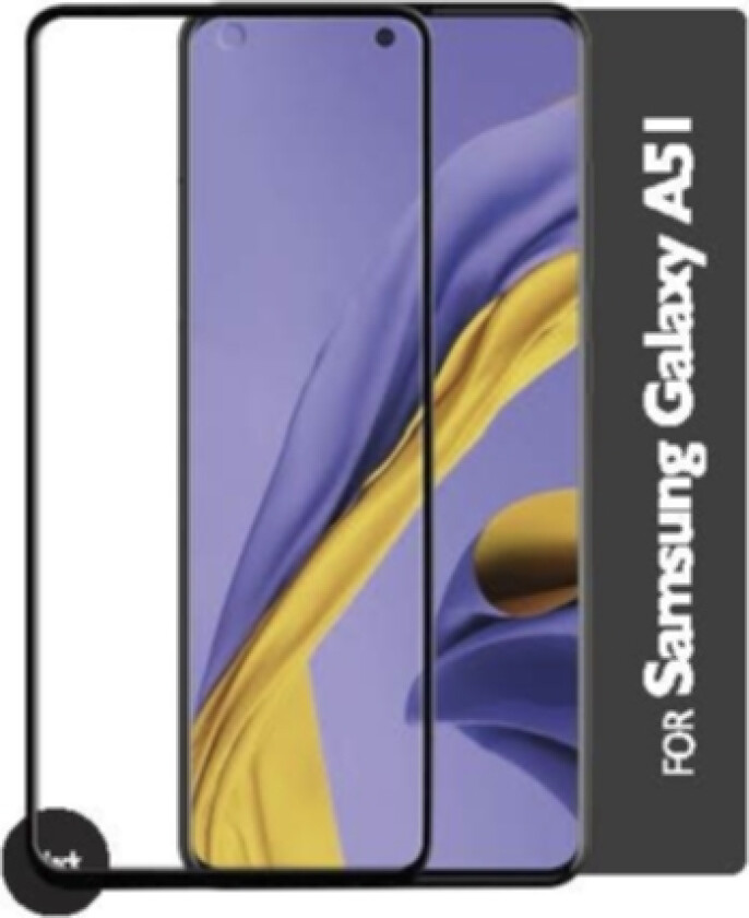 GEAR Herdet Glass 3D Gum Svart Samsung A51