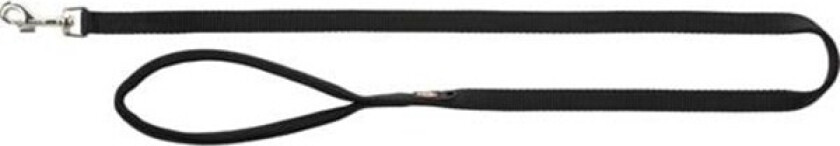 Premium leash L-XL: 1.00 m/25 mm black