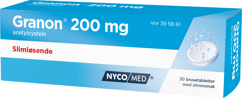 Brusetabletter 200mg, 20 stk.