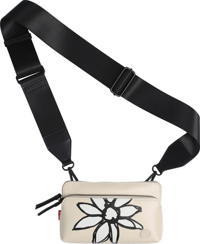 Semi telefonveske (beige blomst)