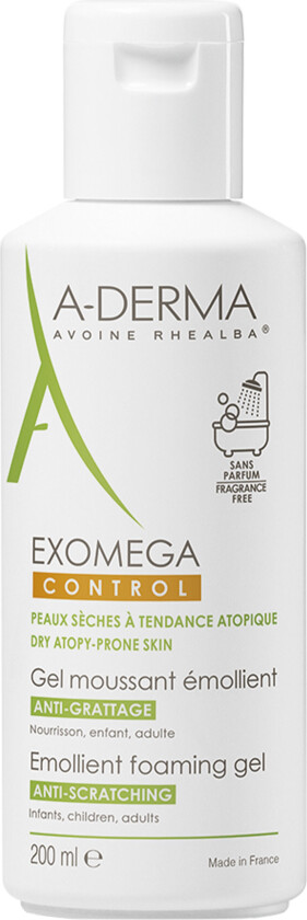 A-Derma Exomega Control Foaming Gel, 200 ml