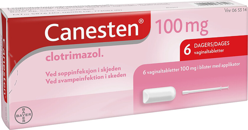 100 mg vaginaltabletter, 6 stk.