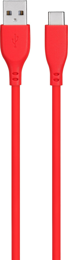 USB-A to USB-C kabel 2m (rød)