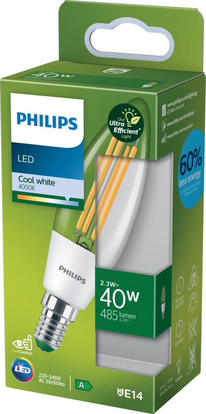 LED pære 2,3W E14