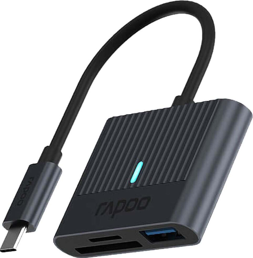 Bilde av UCR-3001 3-i-1 USB-C minnekortleser (sort)
