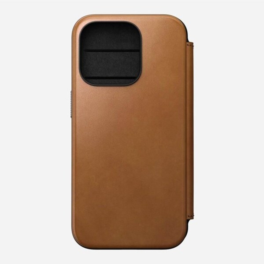 Modern Leather Folio, Folio, Apple, iPhone 15 Pro, 15,5 cm (6.1"), Tan (gul-brun)