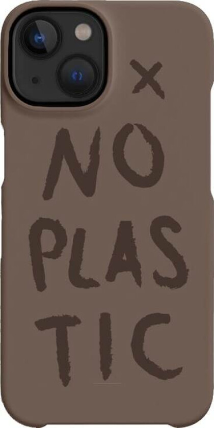 No Plastic deksel til iPhone 14 (brun)