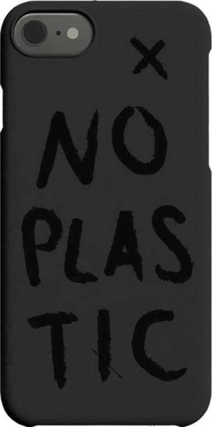 No Plastic deksel til iPhone 8/7/6/SE (sort)