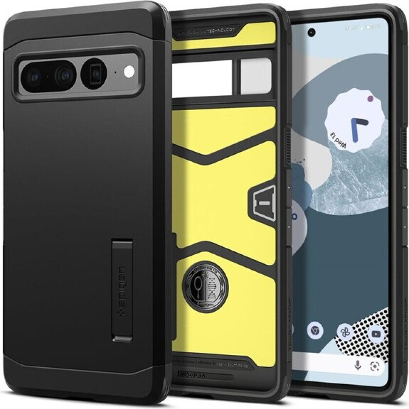 Google Pixel 7 Pro Tough Armor Deksel med Stativ - Svart