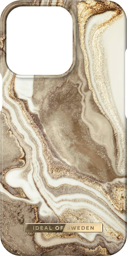IDEAL OF SWEDEN iPhone 14 Pro deksel (golden sand marble)