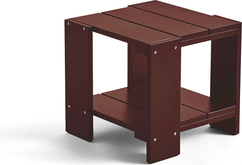 Crate Side Table / Iron Red