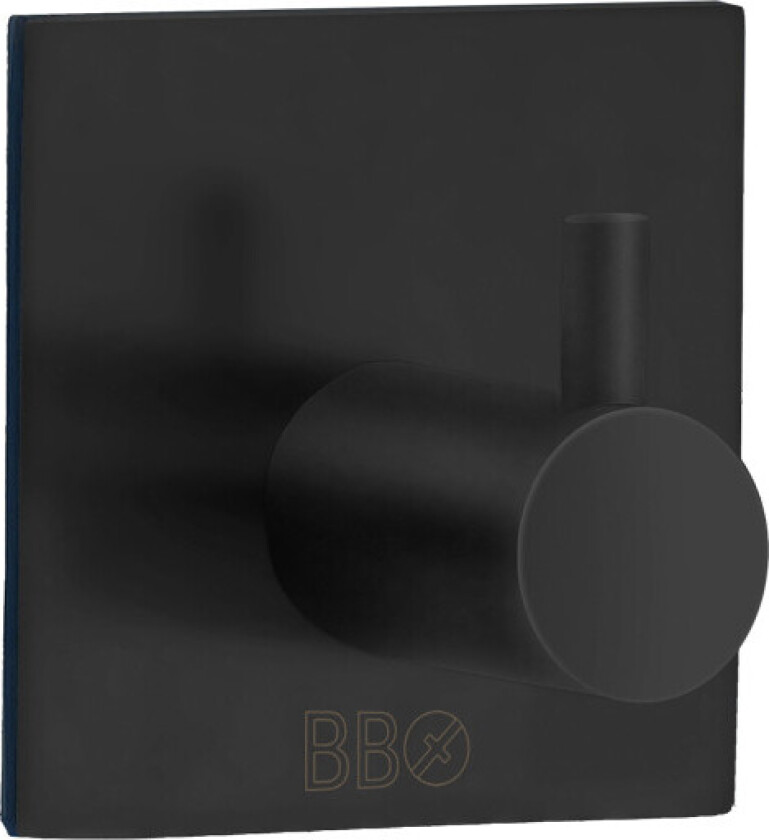 håndkleknagg, matt sort