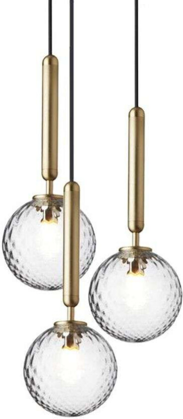 - Miira 3 Lysekrone Brass/Optic Clear