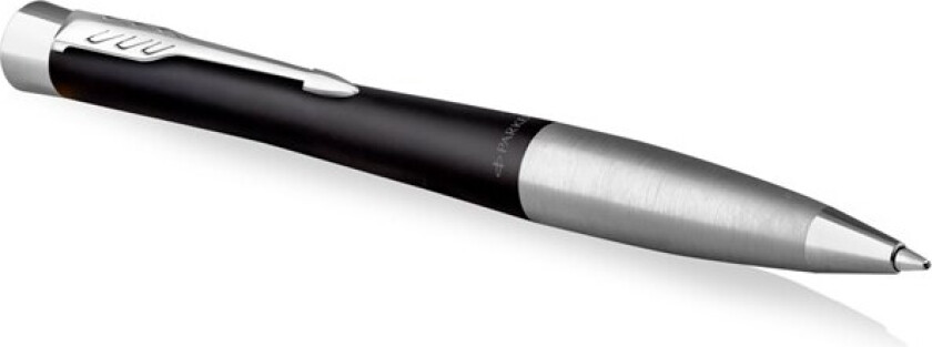 Bilde av Urban Twist Ballpoint Pen | Muted Black with Chrome Trim | Medium Point Blue Ink Refill | Gift Box