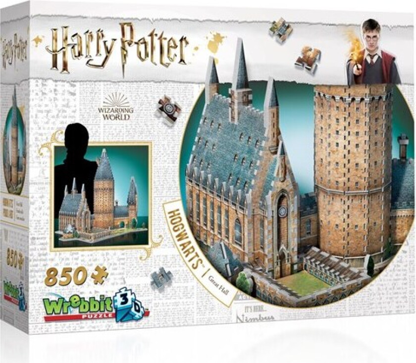 Harry Potter - Hogwarts Great Hall (850) 3D Puslespill