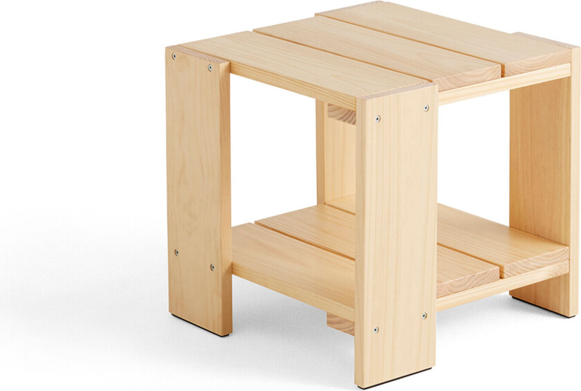 Crate Side Table / Water-Based Lacquer pinewood