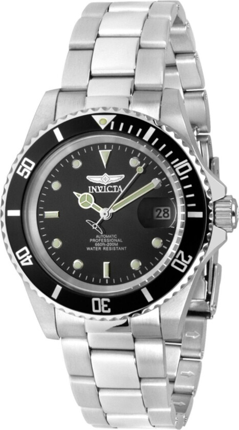 Pro Diver 200M Automatic Black 8926OB - Automatisk - Sølv - Herreklokker - Rustfritt stål - ledd m/pin - Mineral