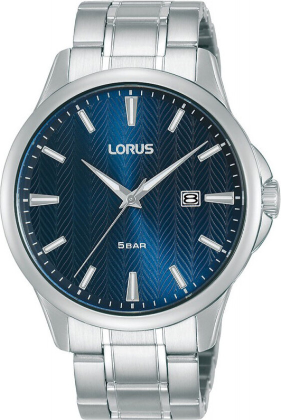 Classic Mens RH919MX9 - Kvarts - Sølv - Herreklokker - Rustfritt stål - ledd m/pin - Mineral