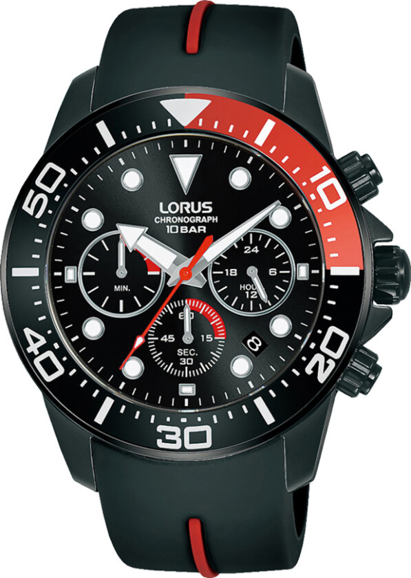 Mens RT347JX9 - Kvarts - Sort - Herreklokker - Silikon - Mineral