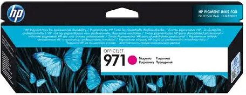 Hp Blekk Magenta No.971 2.5k - Officejet Pro X451/x551/x476 X576