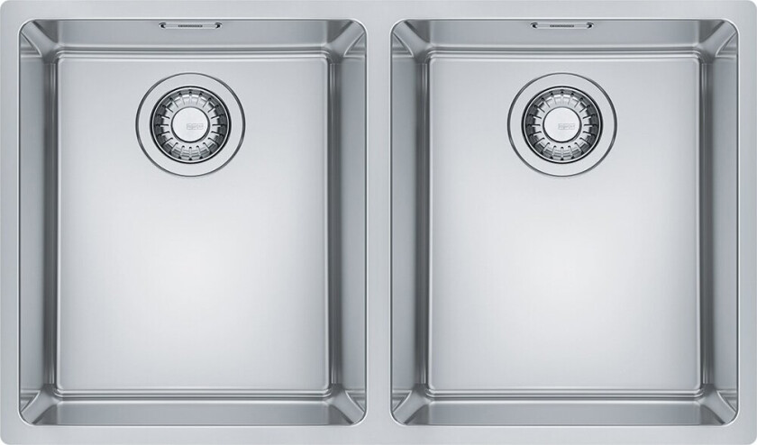 Maris kjøkkenvask med to kummer (stål)