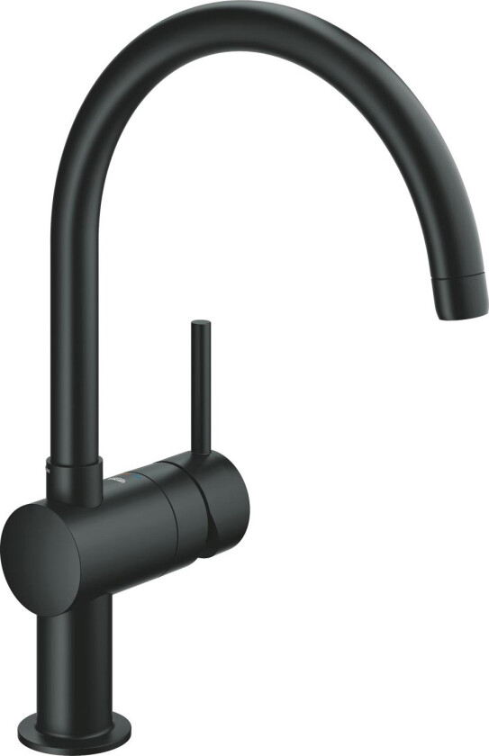 Minta blandebatteri med C-kran (velvet black)
