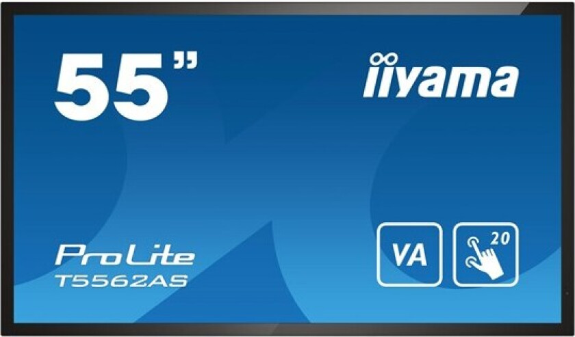 ProLite T5562AS-B1 55" Class (54.6" viewable) LED-backlit LCD display - 4K - for digital signage / interactive communication