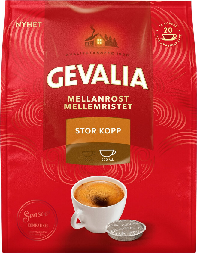 Gevalia Large kaffeputer (20 stk)