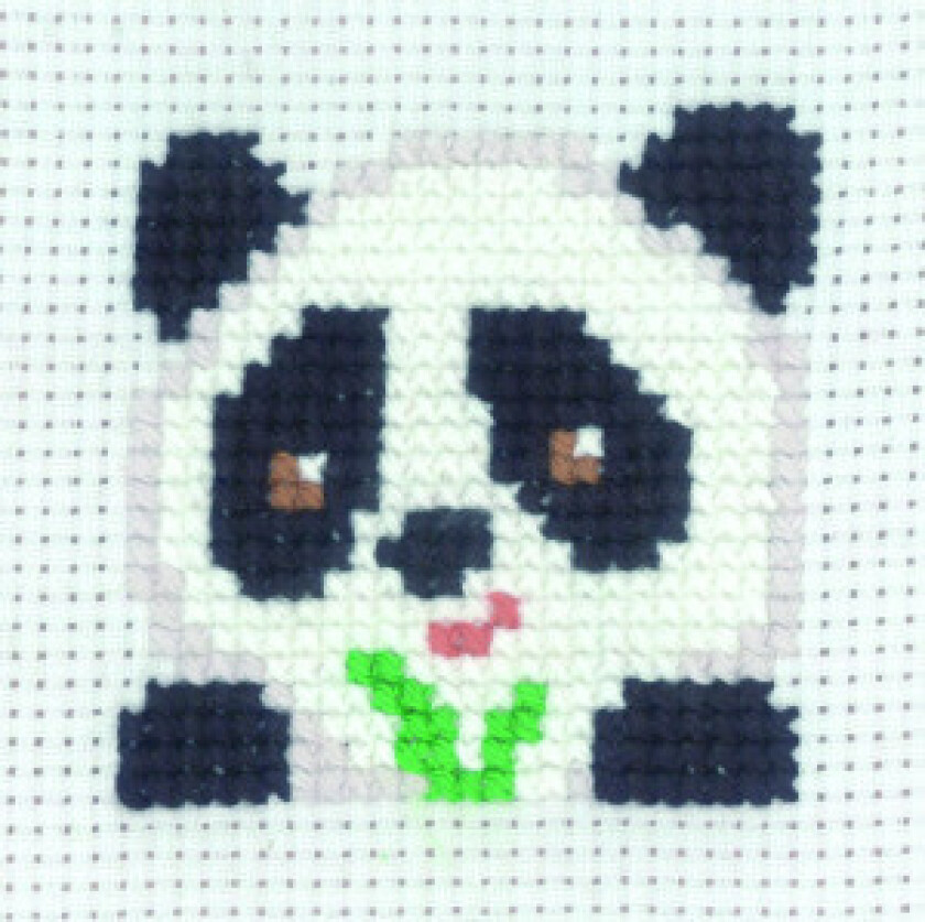 Broderisett Panda 8x8cm