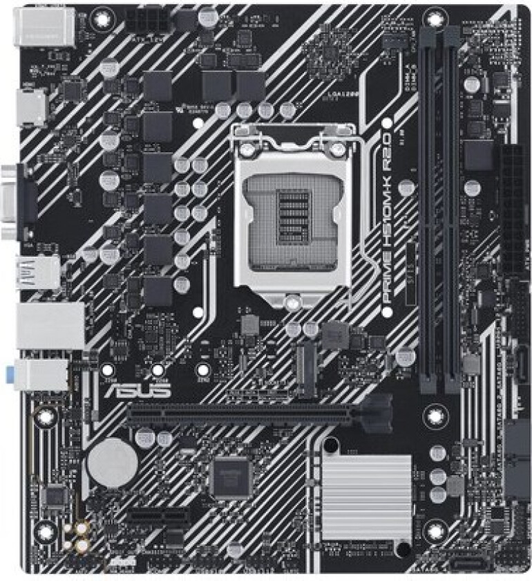 H510M-K R2.0 Hovedkort - Intel H470 - Intel LGA1200 socket - DDR4 RAM - Micro-ATX