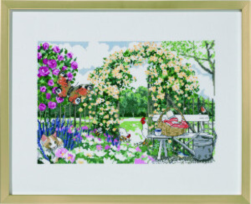 broderisett Flower Garden 50x40cm