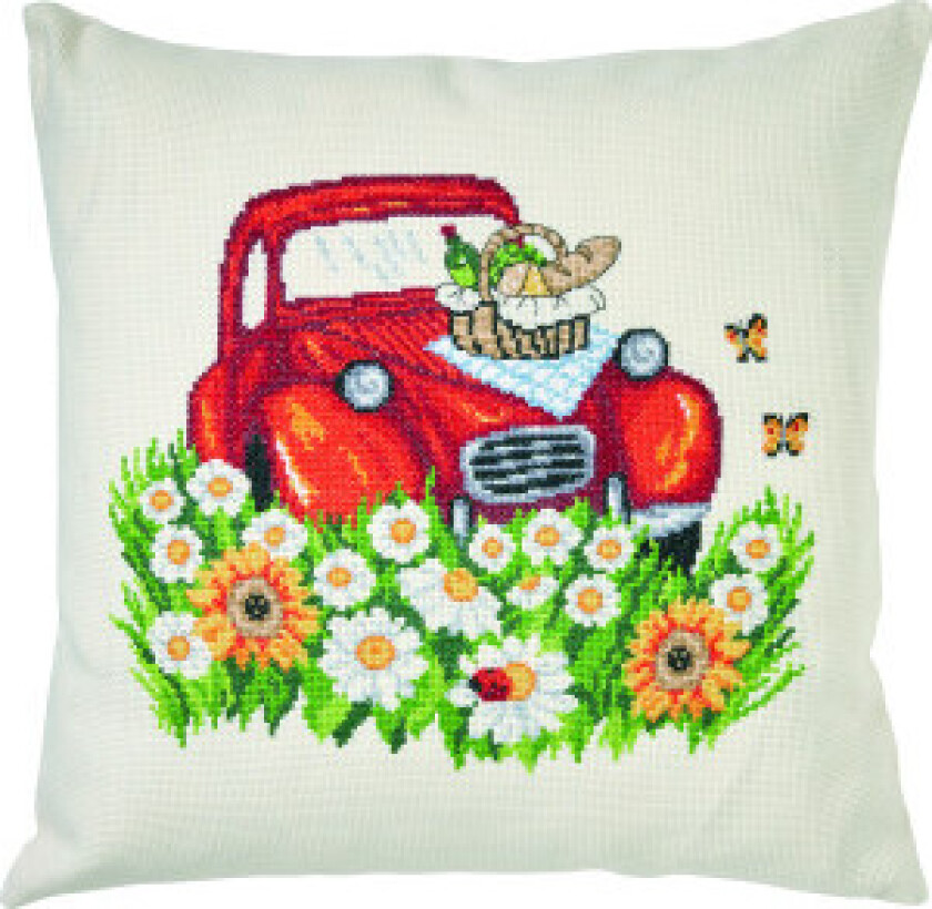 Broderisett 2CV 38x38cm