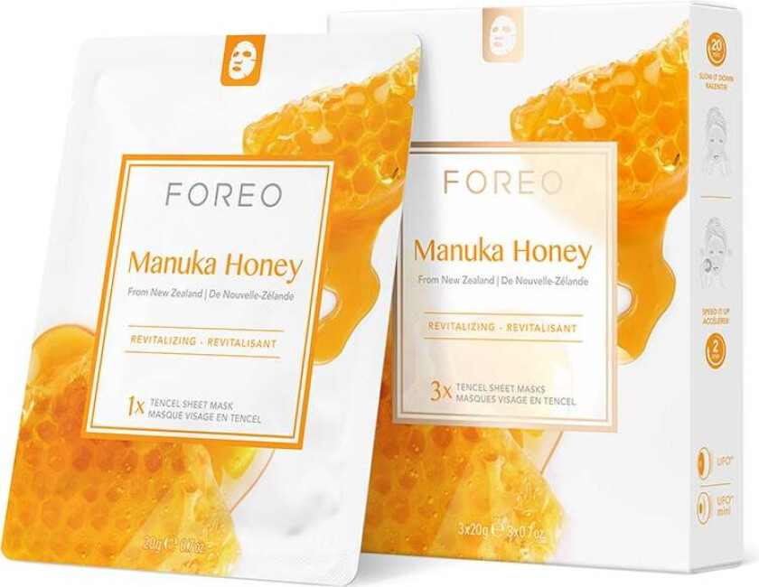 Foreo Farm To Face Manuka Honey x 3, 20 g Foreo Sheet Masks