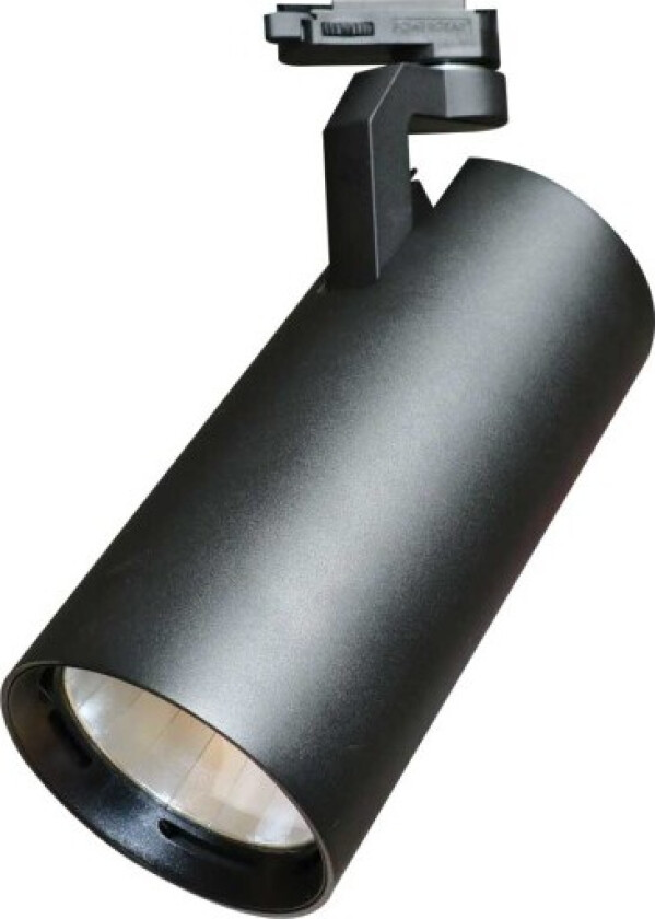 e3light Taurus LED 3F skinnespot 29W 930, 3000 lumen, 38°, svart