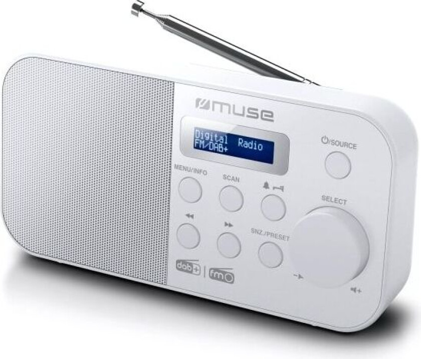 MUSE M-109 DBW Radio Portable DAB+/FM White