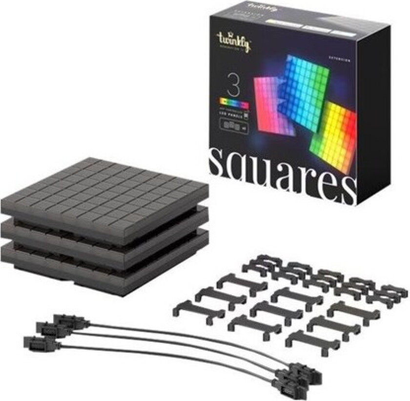 Squares lyspanel forlengelsessett, 3-pk.