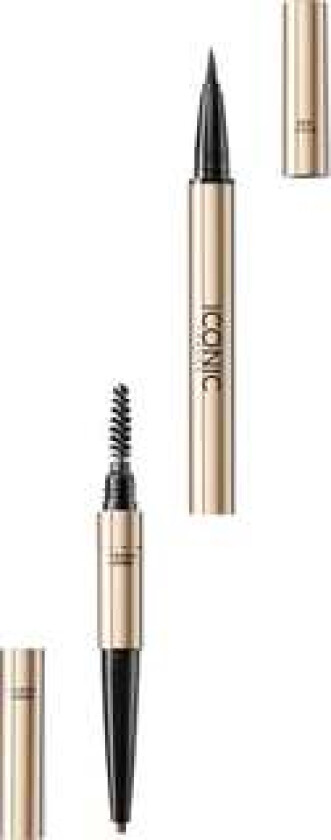 Iconic London Triple Precision Brow Definer Chocolate Brown