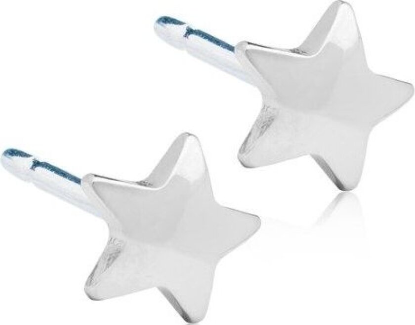 Silver Titanium Star 8 mm