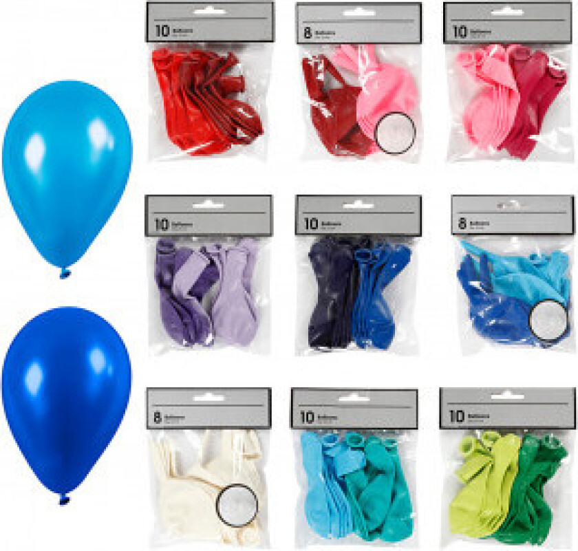 Ballonger, 30 pk., ass. Farger