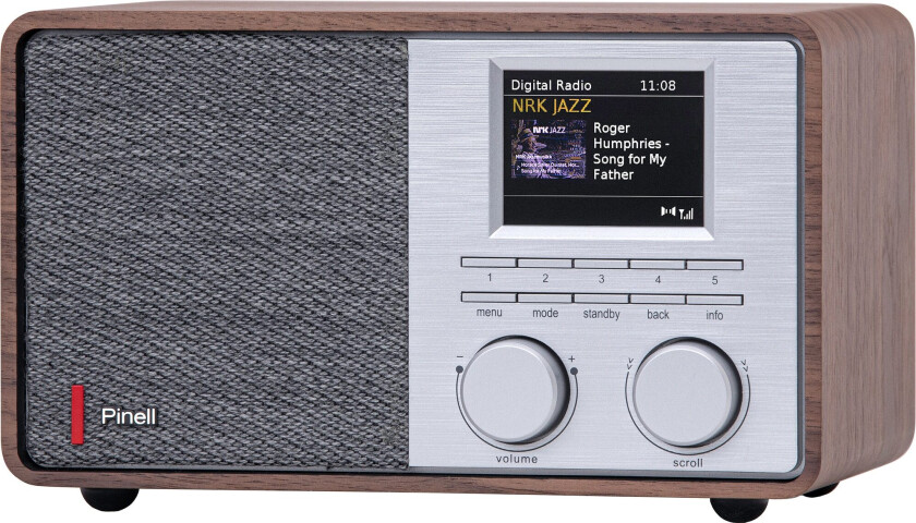 Supersound 201 - Valnøtt Dab Radio Med Bluetooth