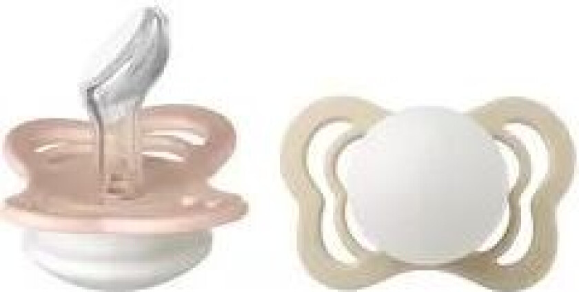 Couture Silikone Smokk Glow 2-pak Anatomisk Blush/Vanilla str. Str. 1