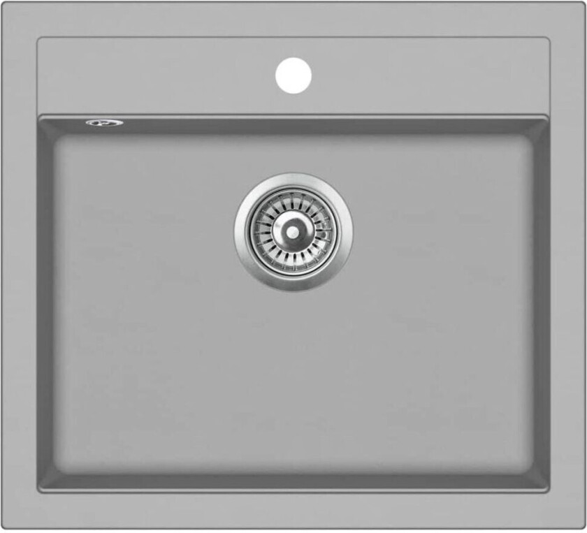 Kjøkkenvask i granitt enkel kum grå