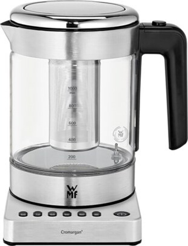 Vannkoker KitchenMinis kettle vario glass 1.0 l. - Sølv - 1900 W