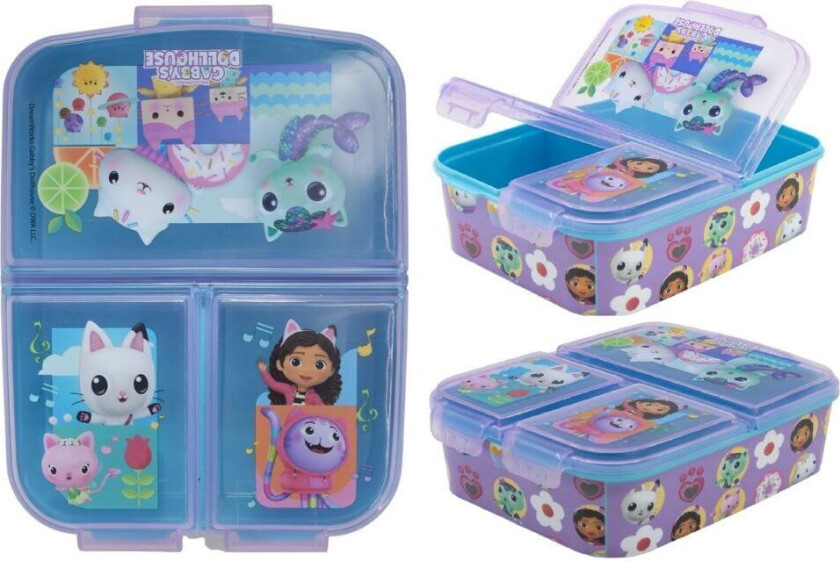 Euromic - Multi Compartment Sandwich Box - Gabby's Dollhouse (088808735-21220)