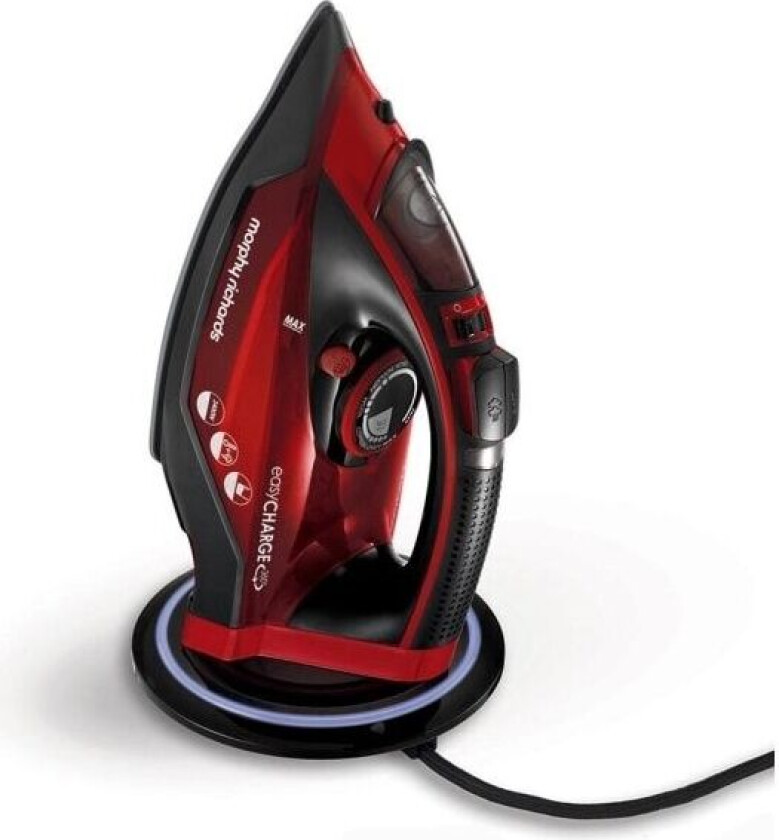 Morphy Richards 303250 strykejern Dampstrykejern Keramisk strykesåle 2400 W Sort, Rød