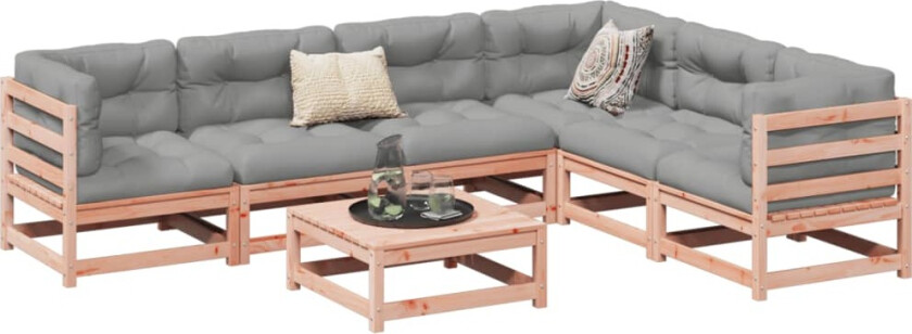 Hagesofasett 7 deler heltre douglasgran